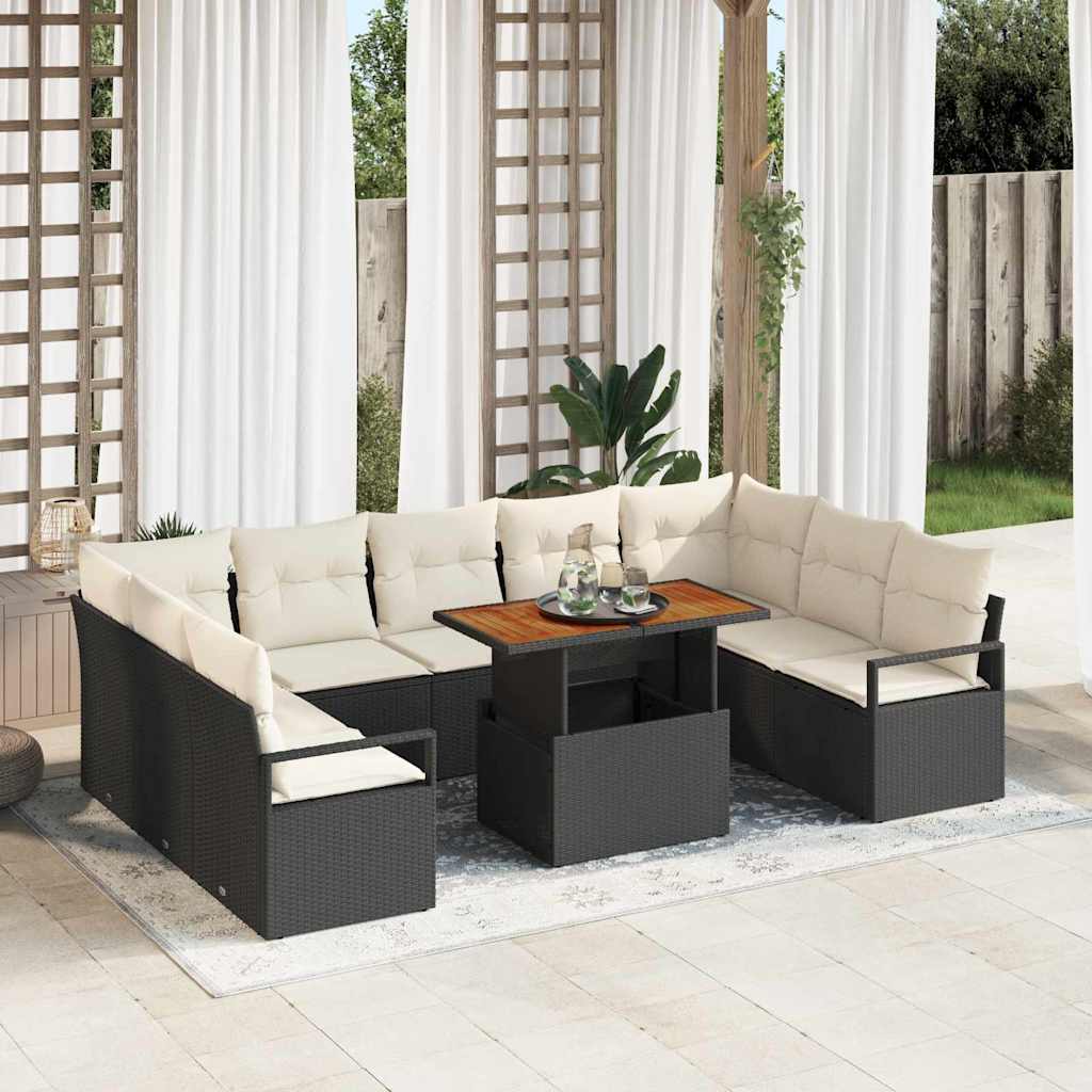 Tuin Sofa Set Met Opslag 10 Pcs Poly Riet
