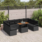 Tuin Sofa Set Met Opslag 10 Pcs Poly Riet