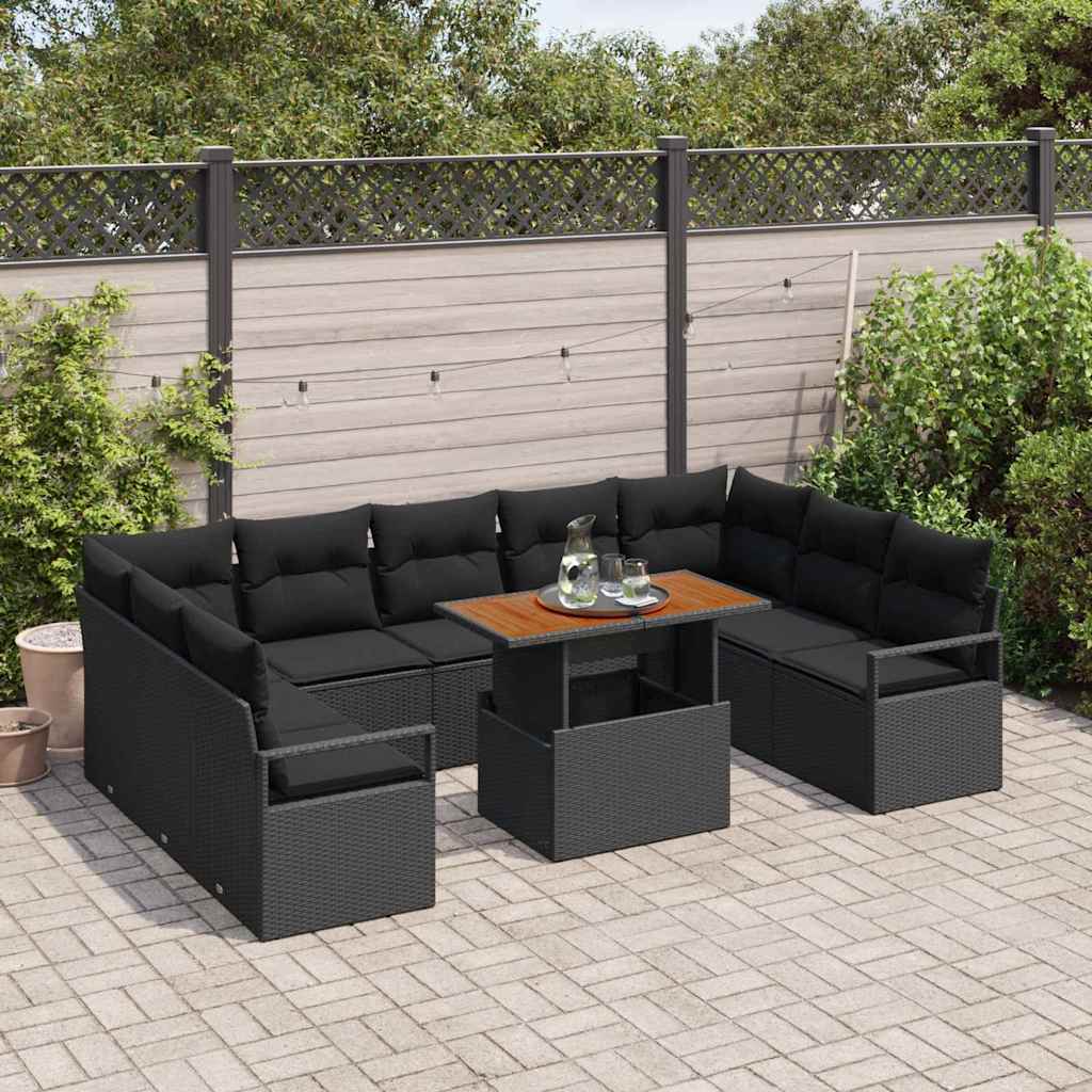 Tuin Sofa Set Met Opslag 10 Pcs Poly Riet