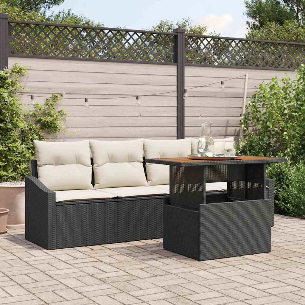 Tuin Sofa Set Met Opslag 5 Pcs Poly Riet