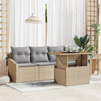 Tuin Sofa Set Met Opslag 5 Pcs Poly Riet