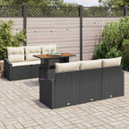 Tuin Sofa Set Met Opslag 7 Pcs Poly Riet