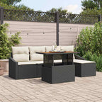 Tuin Sofa Set Met Opslag 6 Pcs Poly Riet