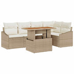 Tuin Sofa Set Met Opslag 6 Pcs Poly Riet