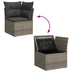 Tuin Sofa Set Met Opslag 7 Pcs Poly Riet