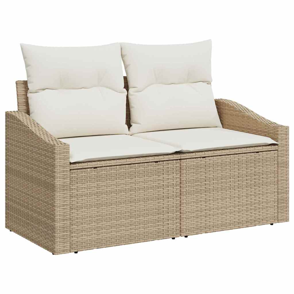 Tuin Sofa Set Met Opslag 7 Pcs Poly Riet