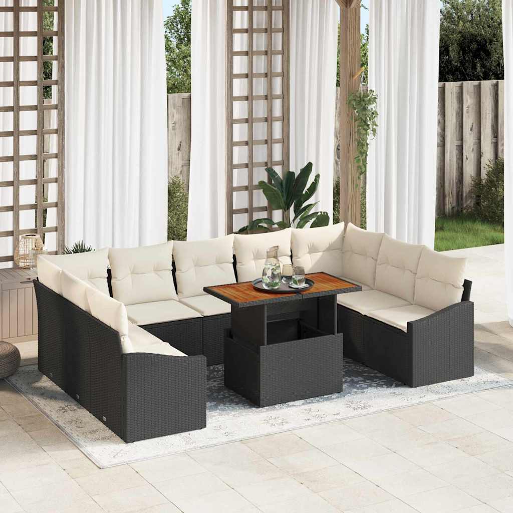 Tuin Sofa Set Met Opslag 10 Pcs Poly Riet