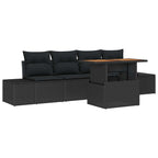 Tuin Sofa Set Met Opslag 5 Pcs Poly Riet