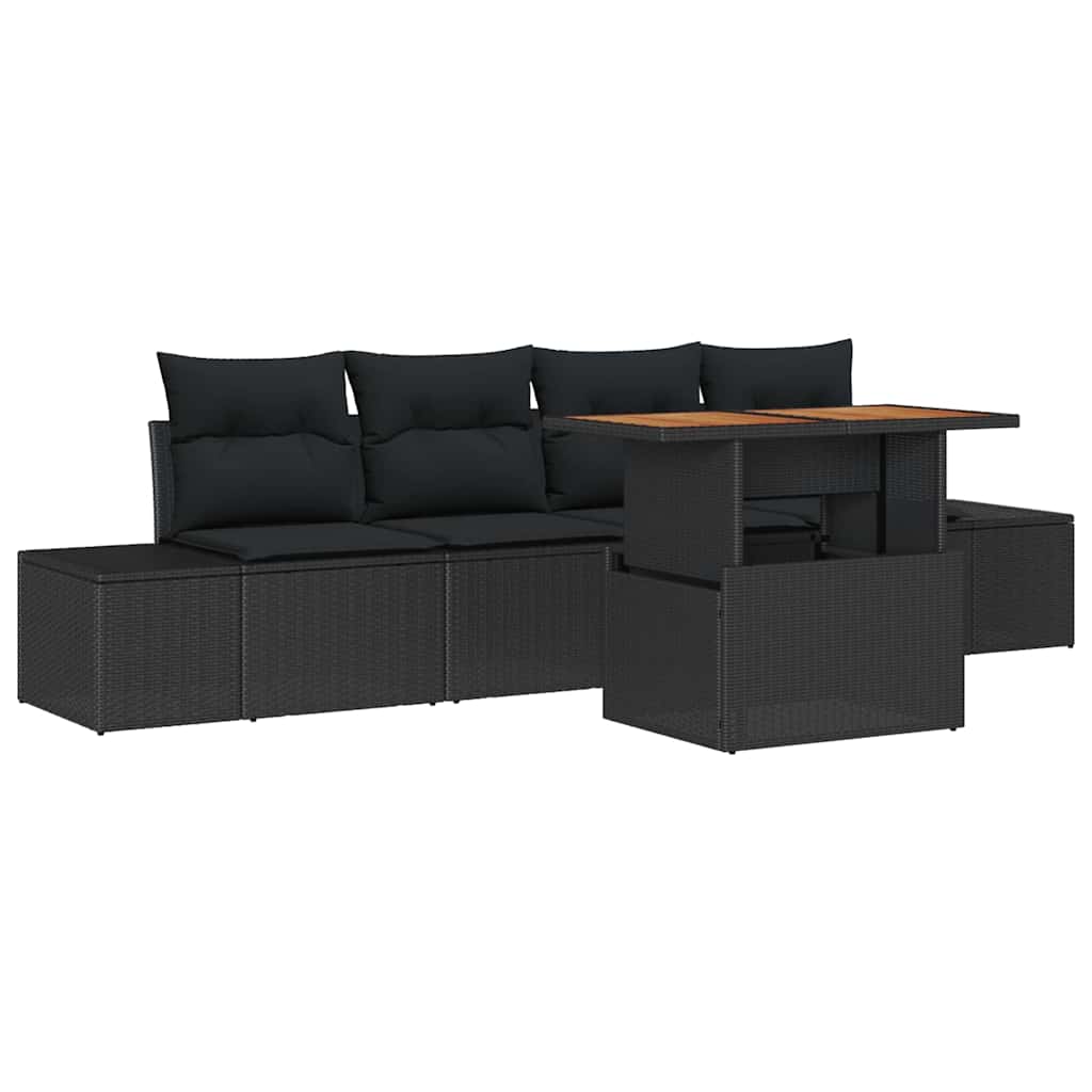 Tuin Sofa Set Met Opslag 5 Pcs Poly Riet