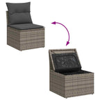 Tuin Sofa Set Met Opslag 6 Pcs Poly Riet