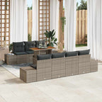 Tuin Sofa Set Met Opslag 8 Pcs Poly Riet