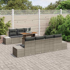 Tuin Sofa Set Met Opslag 8 Pcs Poly Riet