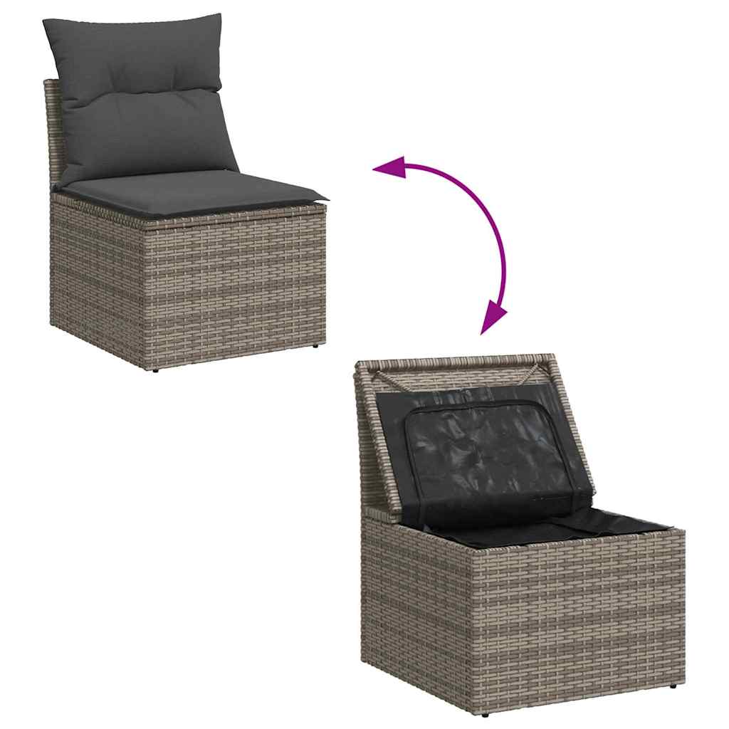Tuin Sofa Set Met Opslag 8 Pcs Poly Riet