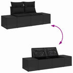Tuin Sofa Set Met Opslag 9 Pcs Poly Riet