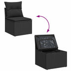 Tuin Sofa Set Met Opslag 9 Pcs Poly Riet