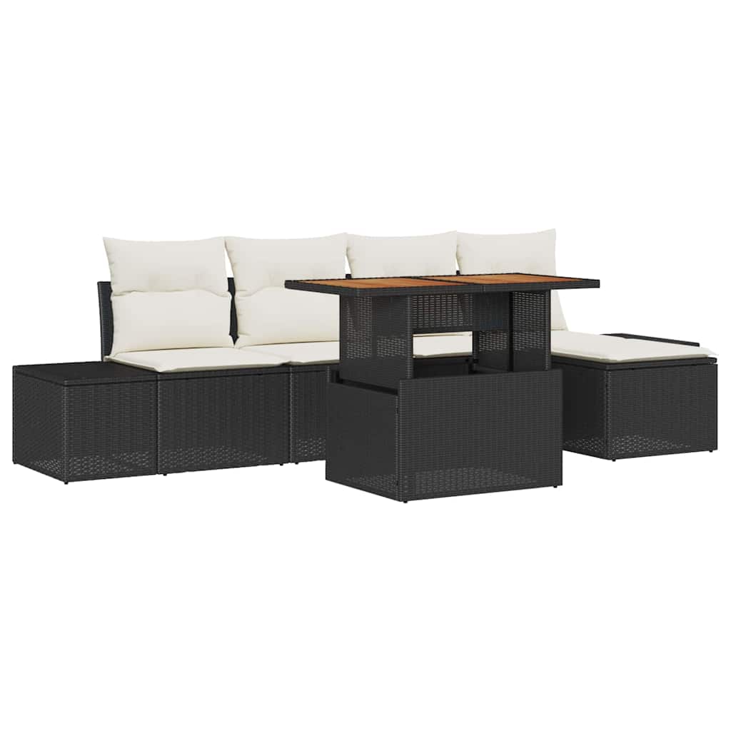 Tuin Sofa Set Met Opslag 6 Pcs Poly Riet