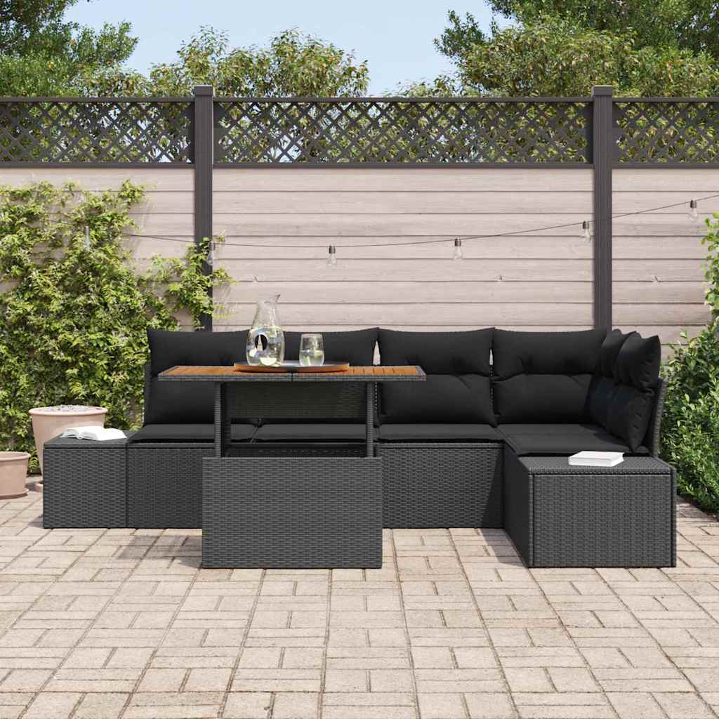 Tuin Sofa Set Met Opslag 6 Pcs Poly Riet