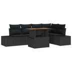 Tuin Sofa Set Met Opslag 6 Pcs Poly Riet