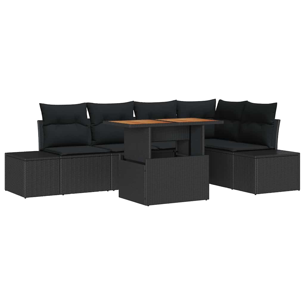 Tuin Sofa Set Met Opslag 6 Pcs Poly Riet