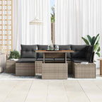Tuin Sofa Set Met Opslag 7 Pcs Poly Riet