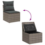 Tuin Sofa Set Met Opslag 7 Pcs Poly Riet