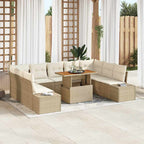 Tuin Sofa Set Met Opslag 10 Pcs Poly Riet