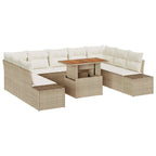 Tuin Sofa Set Met Opslag 10 Pcs Poly Riet