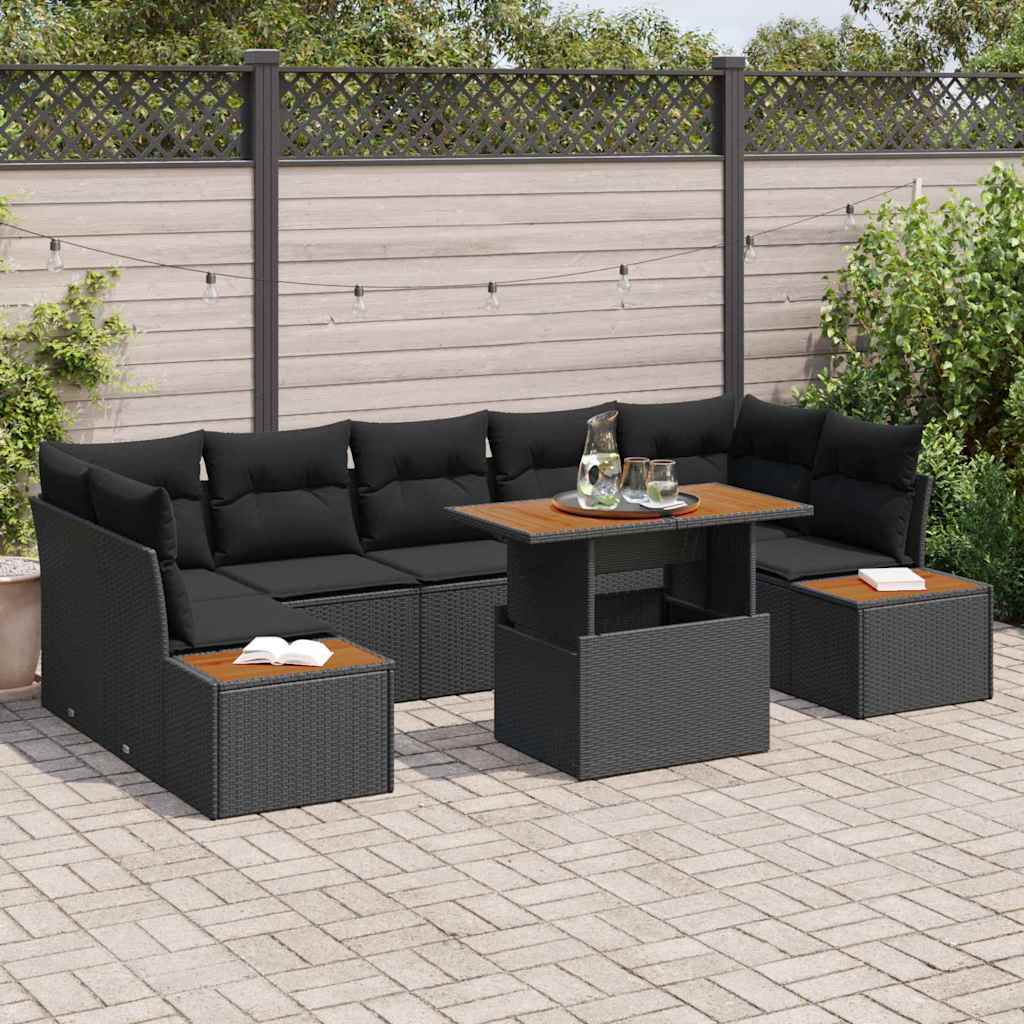 Tuin Sofa Set Met Opslag 8 Pcs Poly Riet