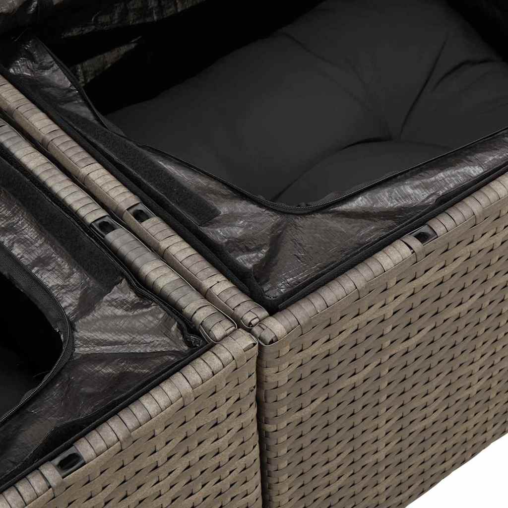 Tuin Sofa Set Met Opslag 8 Pcs Poly Riet