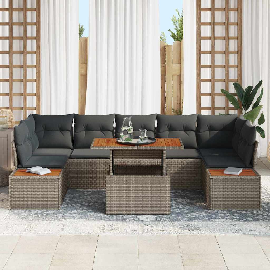 Tuin Sofa Set Met Opslag 8 Pcs Poly Riet