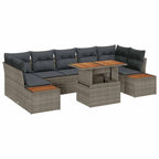Tuin Sofa Set Met Opslag 8 Pcs Poly Riet