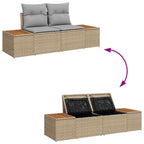 Tuin Sofa Set Met Opslag 6 Pcs Poly Riet