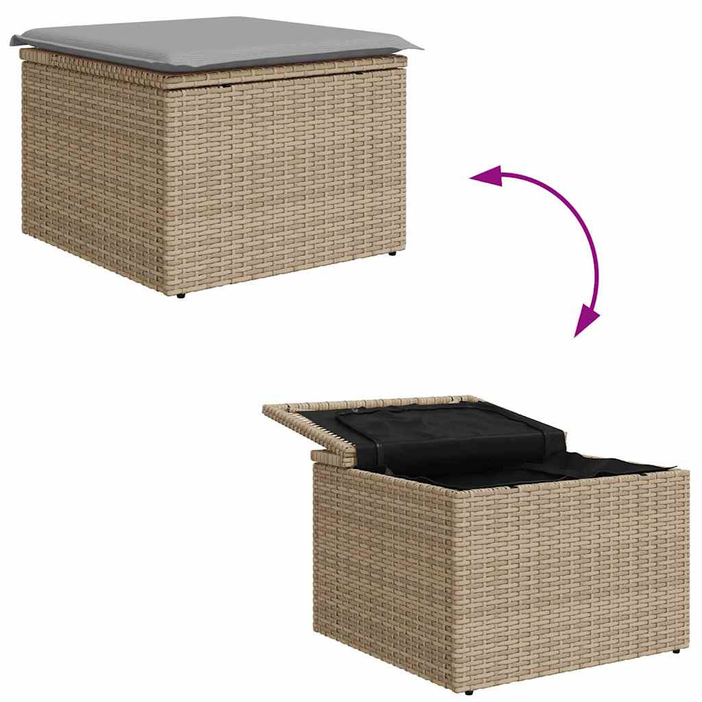 Tuin Sofa Set Met Opslag 6 Pcs Poly Riet
