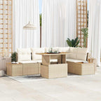 Tuin Sofa Set Met Opslag 6 Pcs Poly Riet