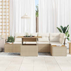 Tuin Sofa Set Met Opslag 6 Pcs Poly Riet