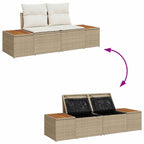 Tuin Sofa Set Met Opslag 6 Pcs Poly Riet