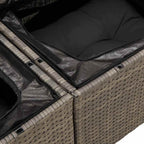 Tuin Sofa Set Met Opslag 7 Pcs Poly Riet