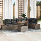 Tuin Sofa Set Met Opslag 7 Pcs Poly Riet