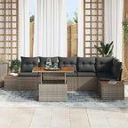 Tuin Sofa Set Met Opslag 7 Pcs Poly Riet