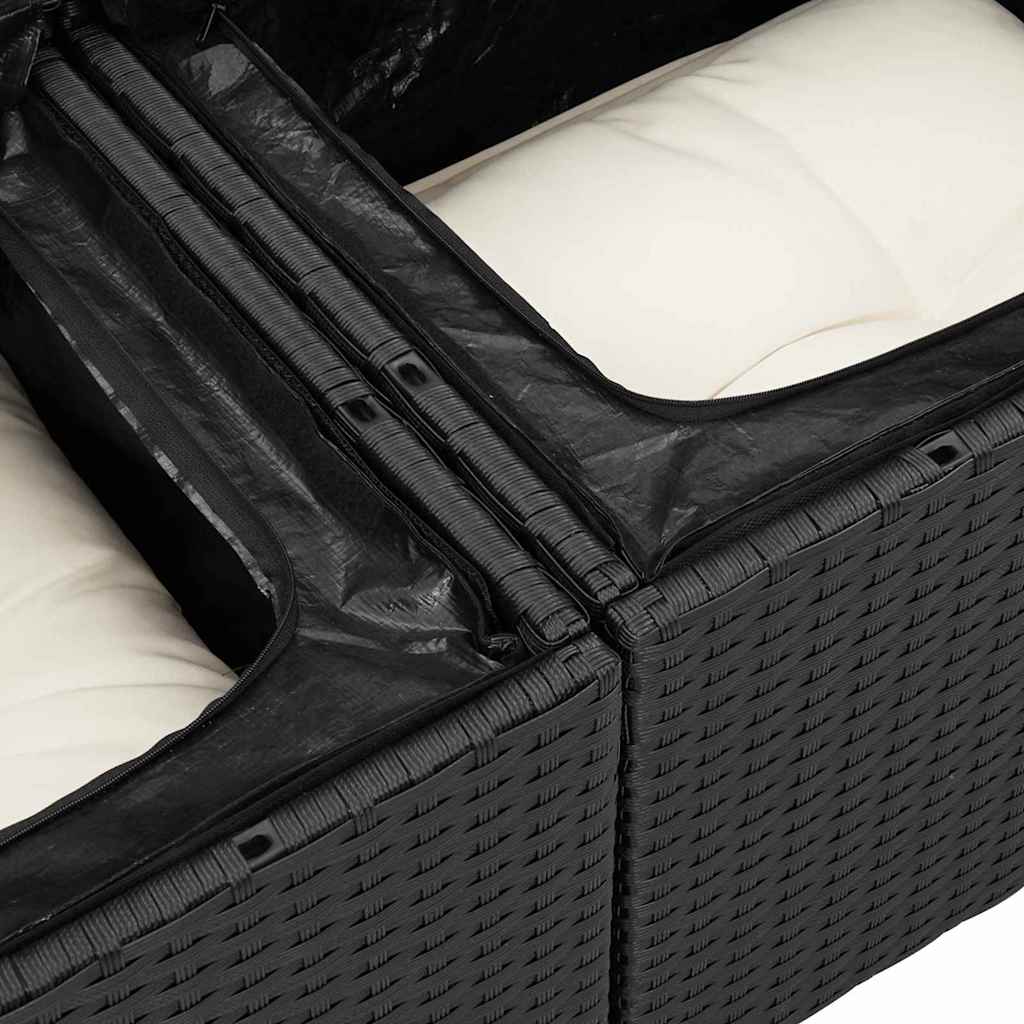 Tuin Sofa Set Met Opslag 11 Pcs Poly Riet