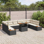 Tuin Sofa Set Met Opslag 11 Pcs Poly Riet