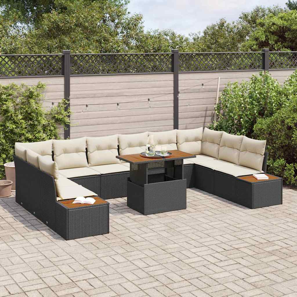 Tuin Sofa Set Met Opslag 11 Pcs Poly Riet