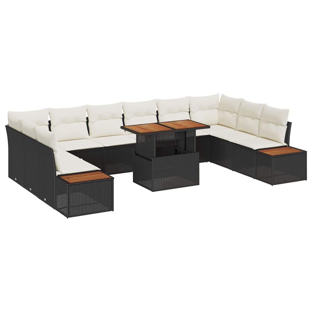 Tuin Sofa Set Met Opslag 11 Pcs Poly Riet