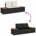 Tuin Sofa Set Met Opslag 11 Pcs Poly Riet