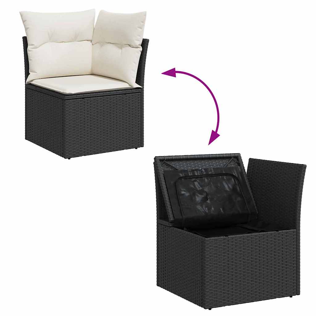 Tuin Sofa Set Met Opslag 11 Pcs Poly Riet