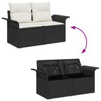 Tuin Sofa Set Met Kussen Met Opslag 7 Pcs Poly Riet