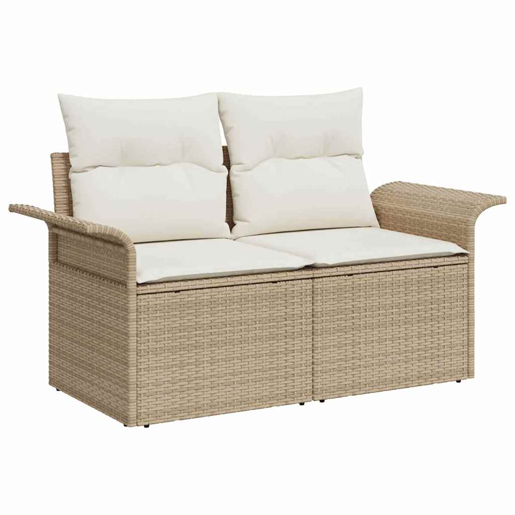 Tuin Sofa Set Met Kussen Met Opslag 6 Pcs Poly Riet