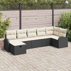 Tuin Sofa Set Met Kussen Met Opslag 8 Pcs Poly Riet
