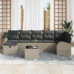 Tuin Sofa Set Met Kussen Met Opslag 8 Pcs Poly Riet