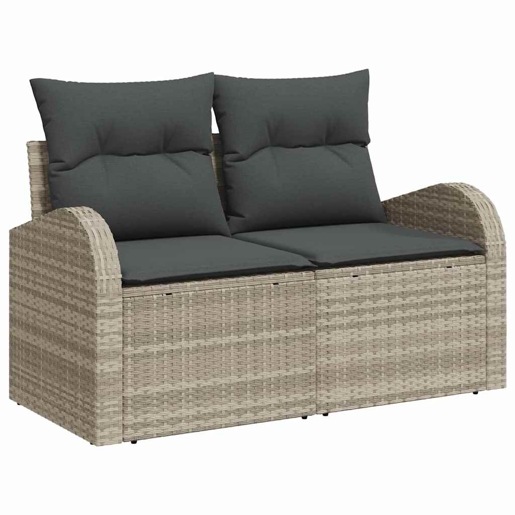 Tuin Sofa Set Met Kussen Met Opslag 8 Pcs Poly Riet